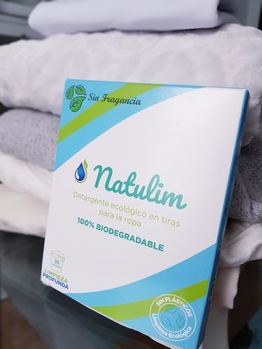 Customer photo review of Eco-Tiras de Detergente 40 lavados Natulim