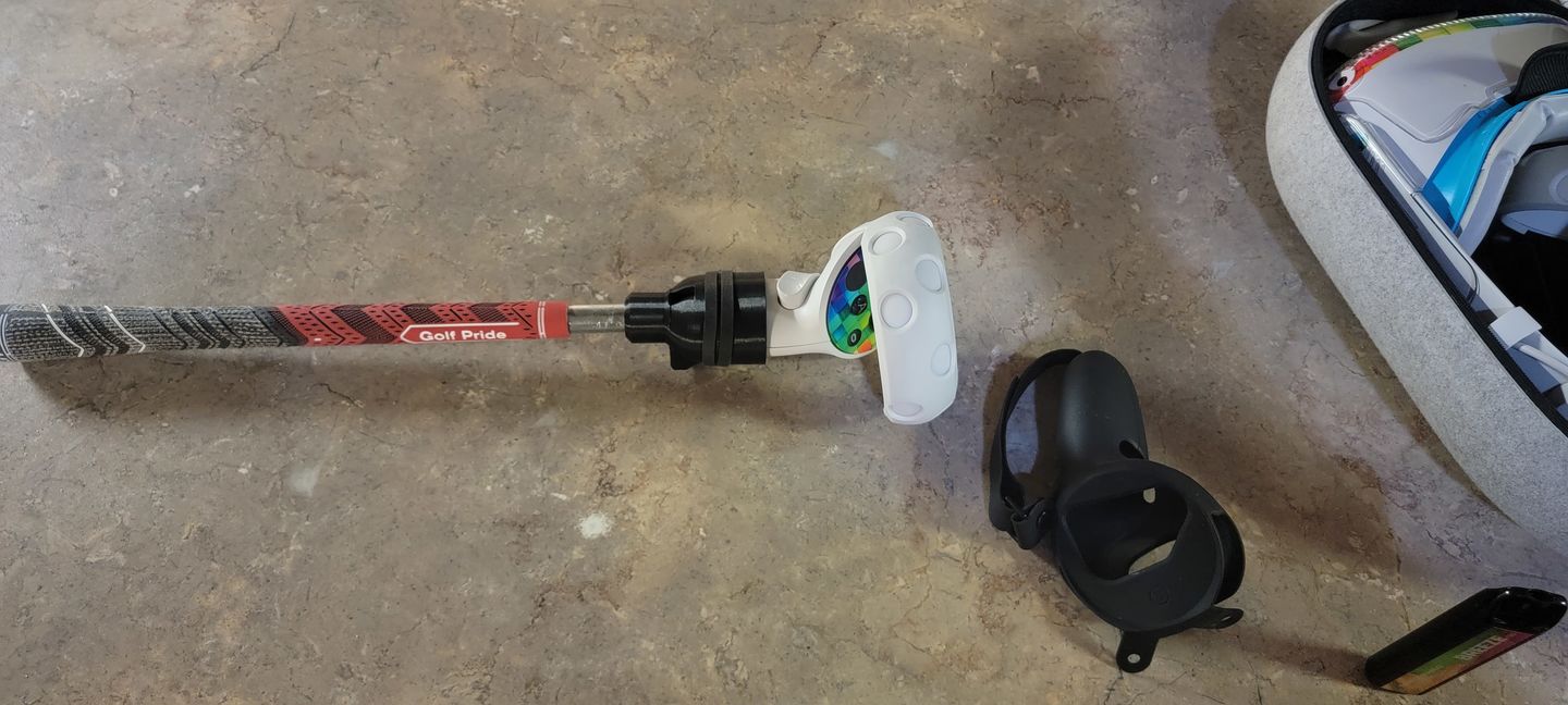 Customer photo review of DriVR - VR Golf Club Handle Accessory - Rift S, Oculus Quest 2, Reverb G2