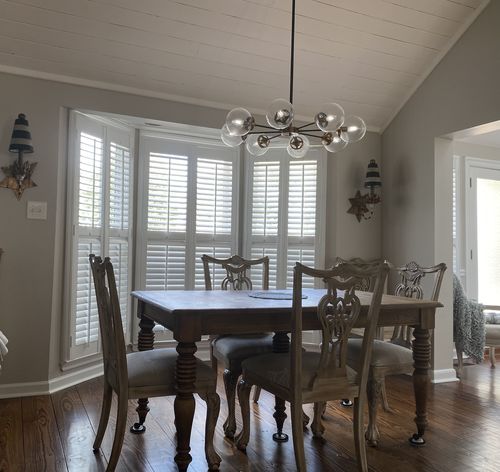 Customer photo review of Black and Brass Mid-century Sputnik Chandelier