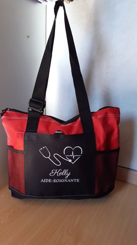 Customer photo review of Sac personnalisé spécial INFIRMIÈRE / SOIGNANTE
