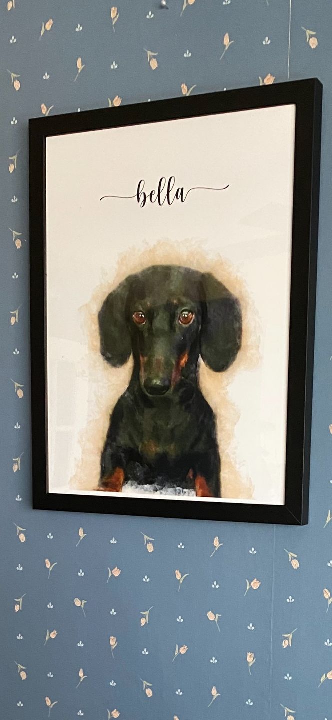 Customer photo review of Custom Pet Portrait