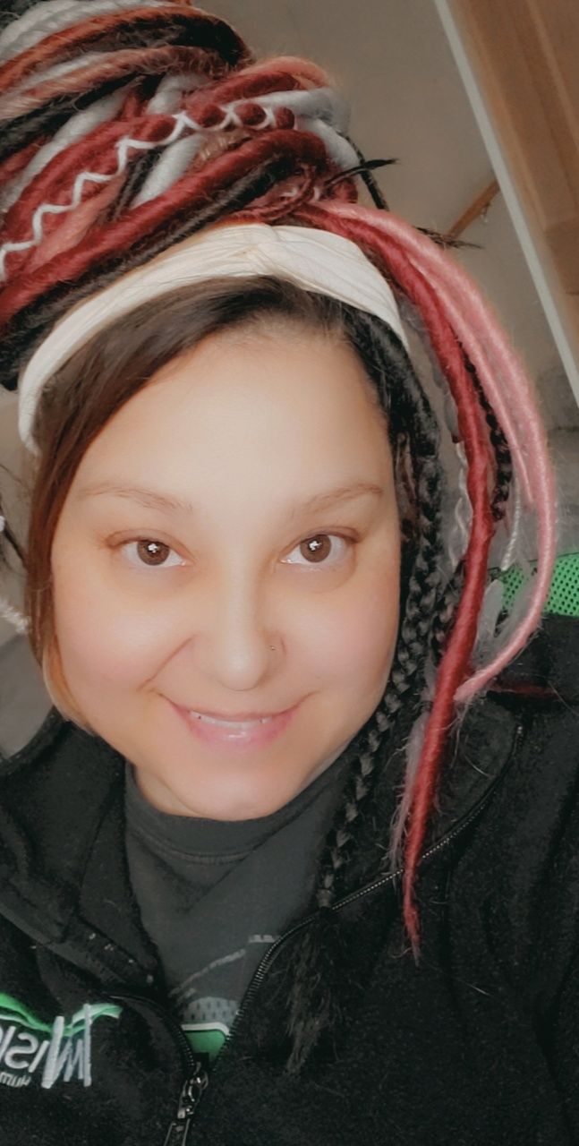 Customer photo review of Dusty Pink  - (1 pack of 5 Dreads)