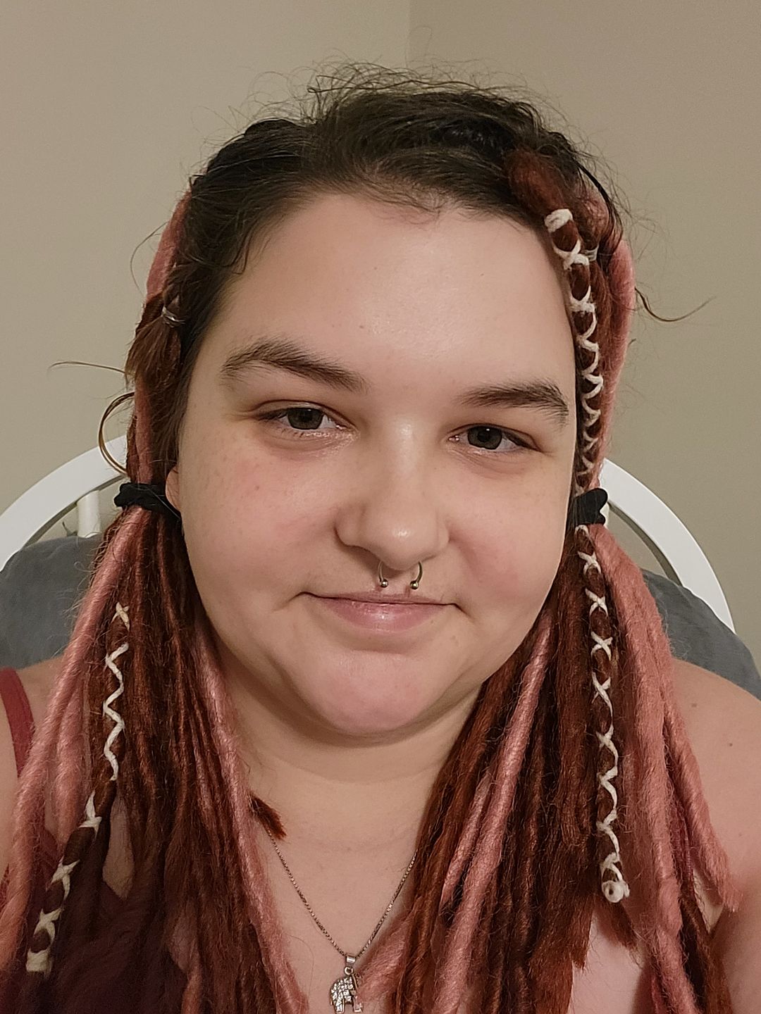 Customer photo review of Dusty Pink  - (1 pack of 5 Dreads)