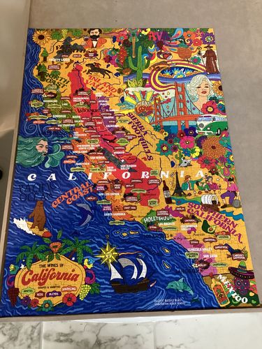 Customer photo review of Wine Puzzle - California