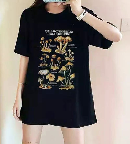 Customer photo review of Mushrooms Graphic Tee