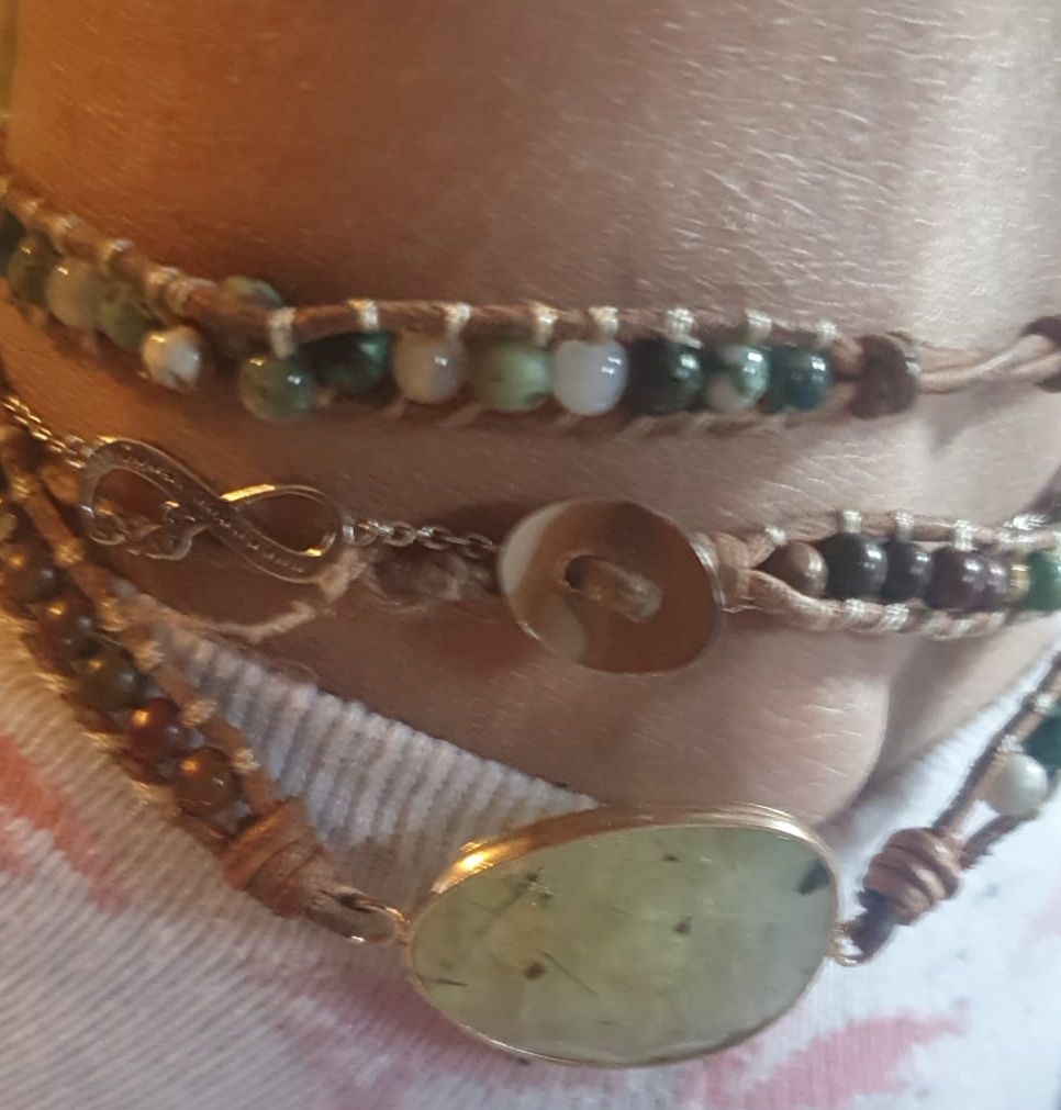 Customer photo review of Beruhigendes Jade Wickelarmband | Australischer Jade Stein | Boho | 100% Handgemacht