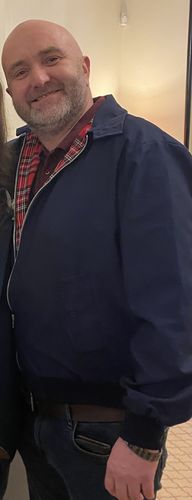 Customer photo review of Mens Classic Harrington Jacket - Navy
