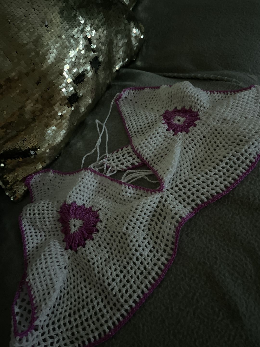 Customer photo review of LA PERLA [50grs] by Omega - Perle Thread 100% Mercerized Cotton Thread ideal for Fine Crocheting