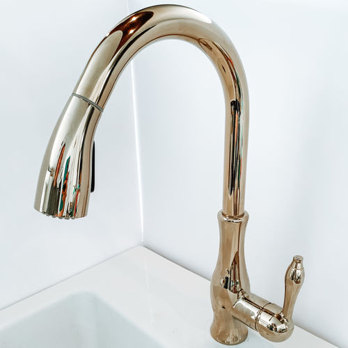 Customer photo review of Victorian Single-Hole Kitchen Faucet With Pull Out Spout