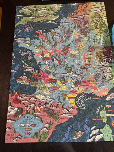 Customer photo review of Wine Puzzle - France