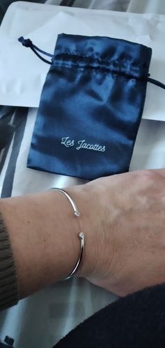 Customer photo review of Jonc Suzie - Argent et Zirconium