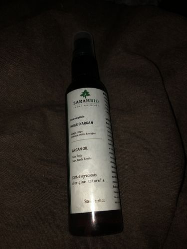 Customer photo review of huile d'argan bio - sarahbio 80ML