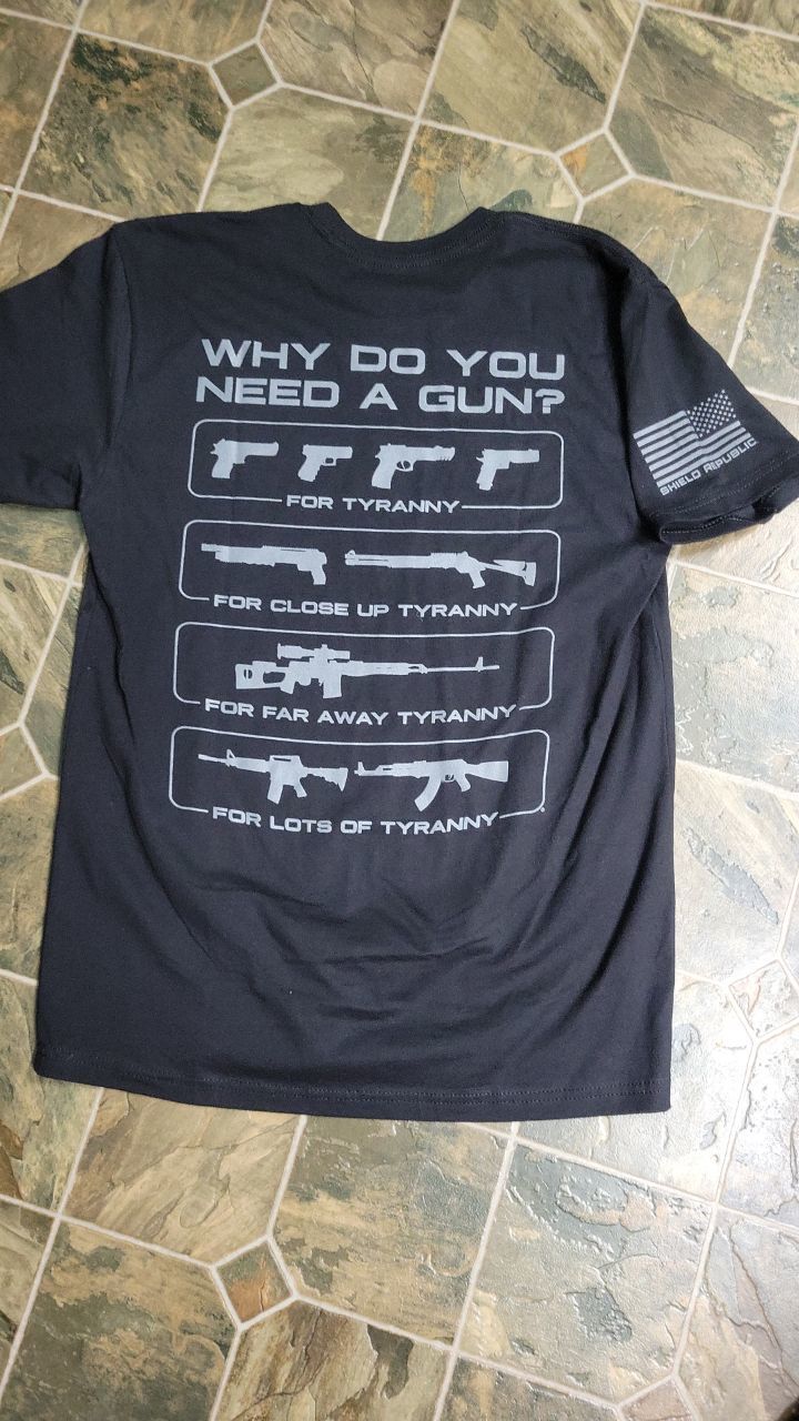 Customer photo review of Why Do You Need A Gun