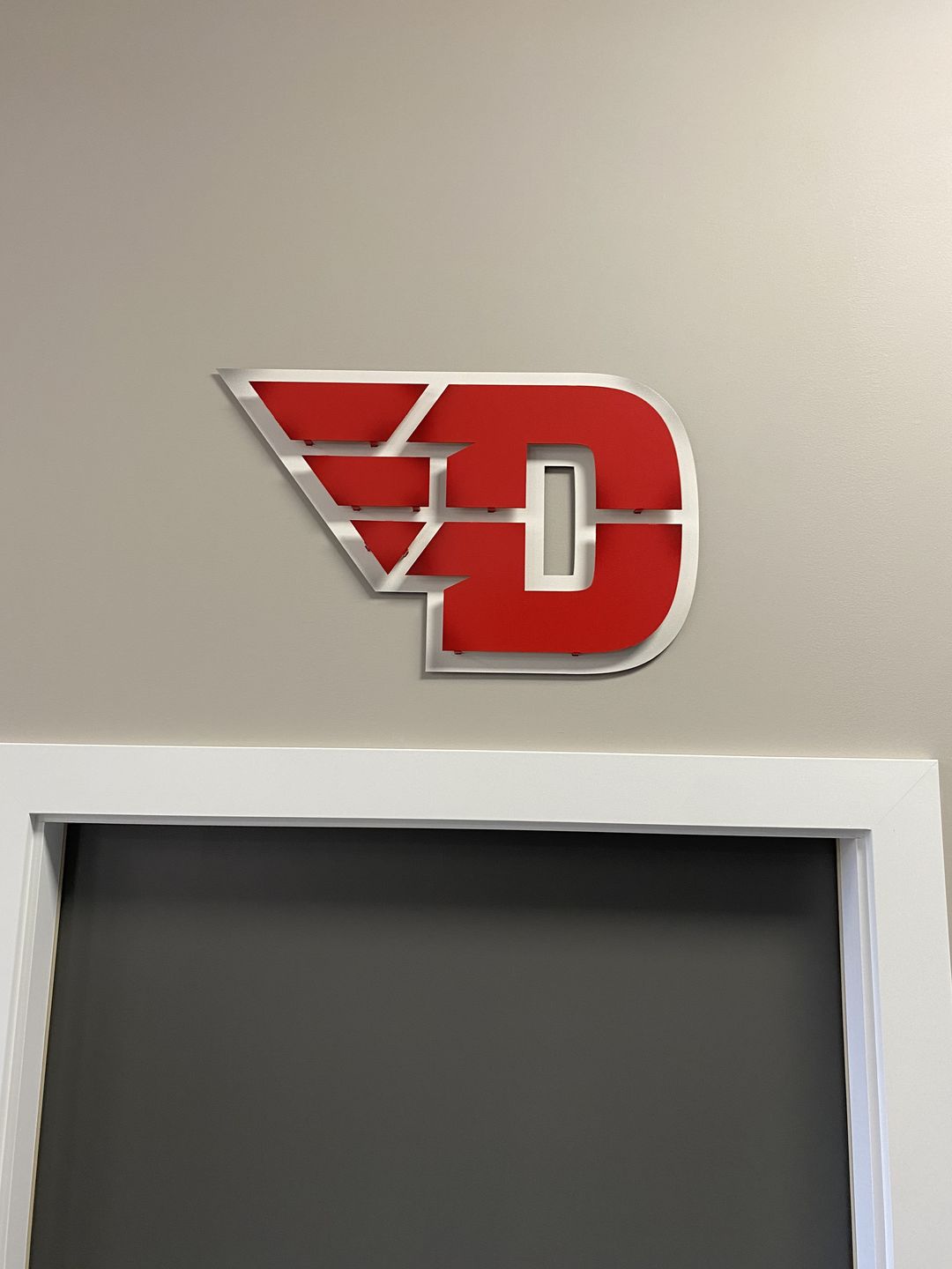 Customer photo review of University of Cincinnati "C" 3D Black Vintage Metal Artwork 21" x 14"