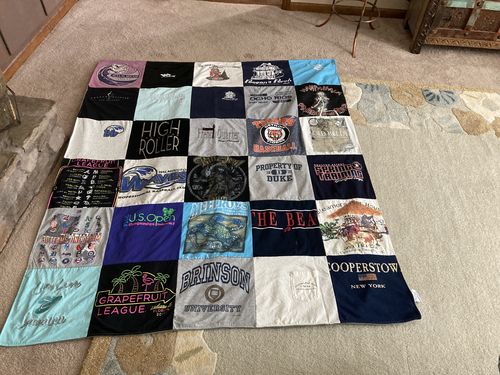 T-shirt quilt from duke university by Kathy from NC