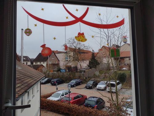 Customer photo review of Fensterbilder selbstklebend Weihnachten