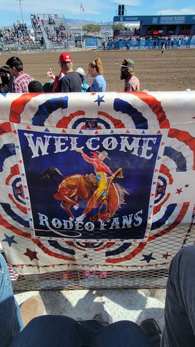 Customer photo review of Welcome Rodeo Fans - Bone