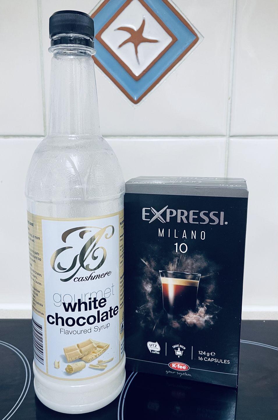 Customer photo review of White Chocolate Coffee Syrup