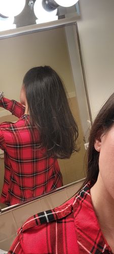 Customer photo review of Growth & Shine Hair Oil