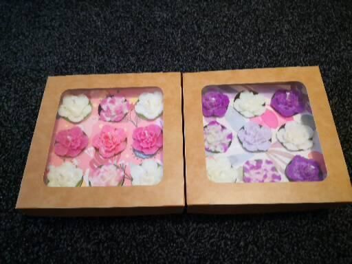 Customer photo review of Premium Cardboard Takeaway Boxes With Lid And Window