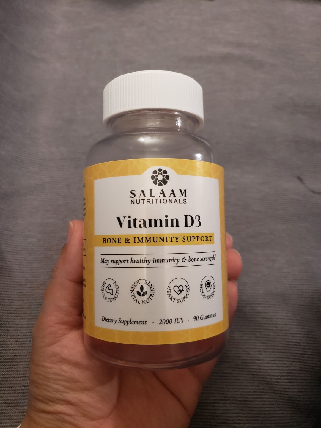 Customer photo review of Vitamin D3 Gummy Vitamins (90 count)