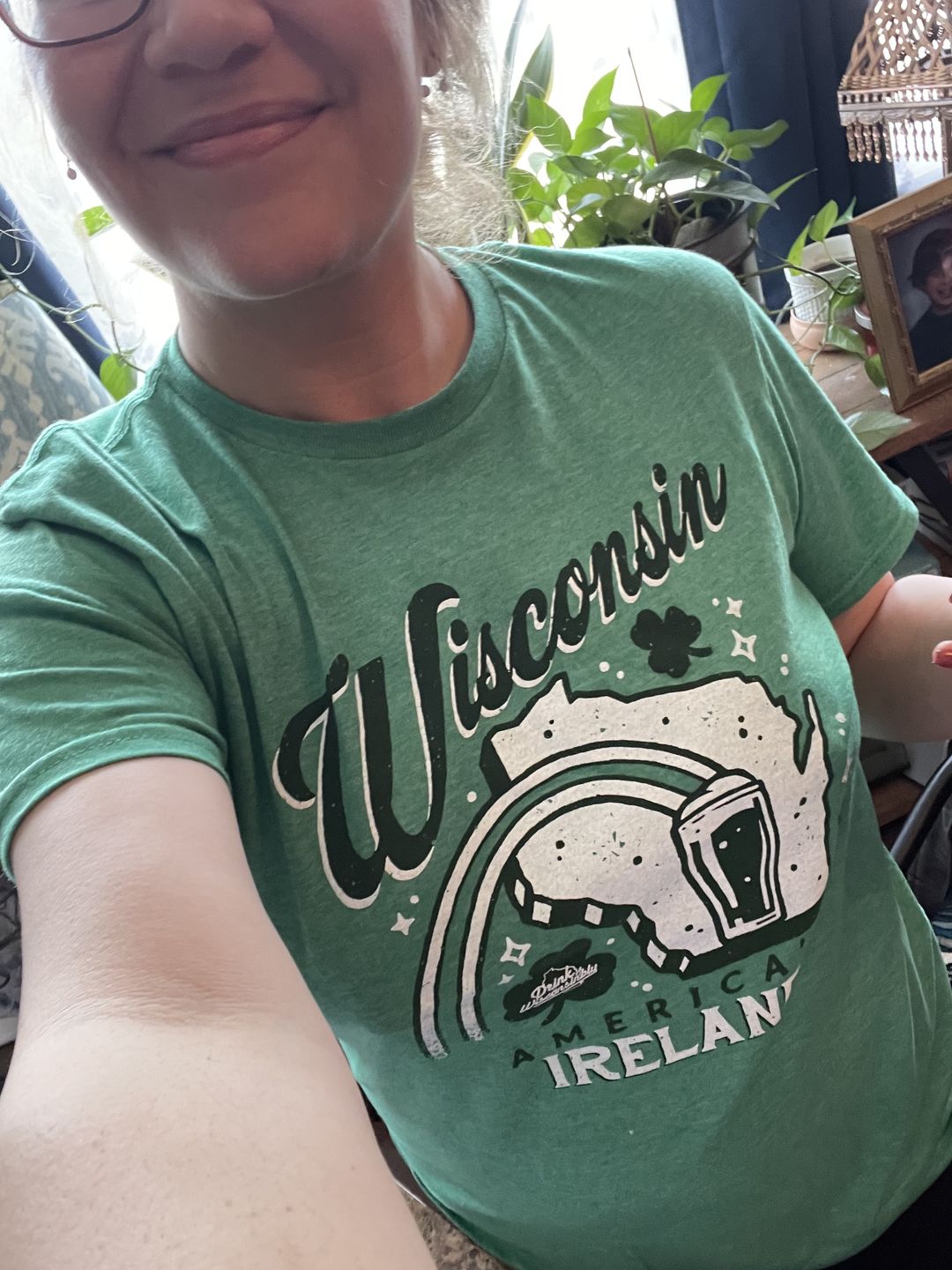 Customer photo review of “Wisconsin America's Ireland” T-Shirt