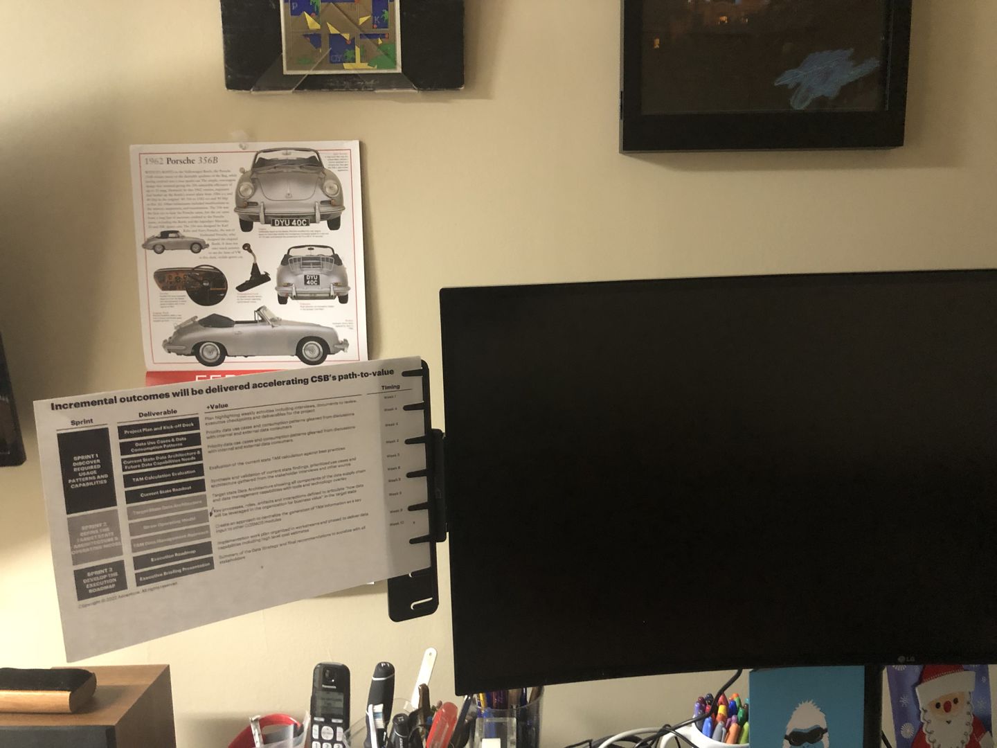 Customer photo review of Note Tower Monitor Document & Note Holder