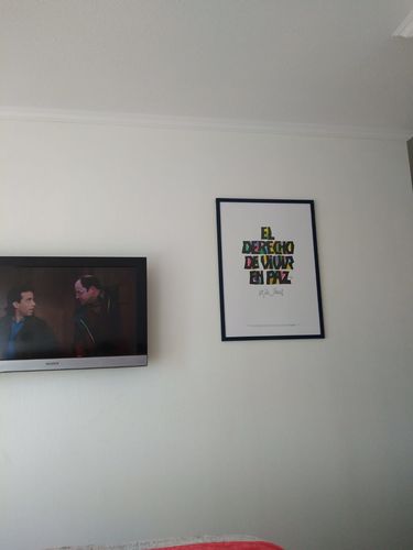 Customer photo review of Afiche El derecho de vivir en paz