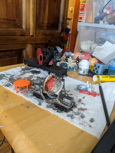 Customer photo review of State Tool & Die 720 Pollack 75-Ton Hot Metal Car - Kit -- Undecorated, HO Scale