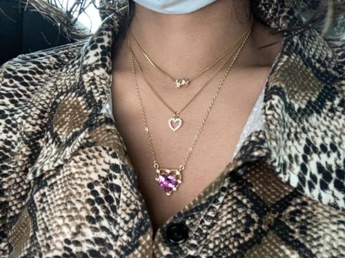 Customer photo review of Kids “Heart you”  necklace