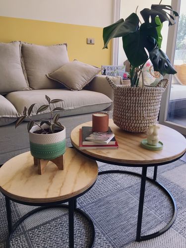 Customer photo review of Mesa de centro circular nido