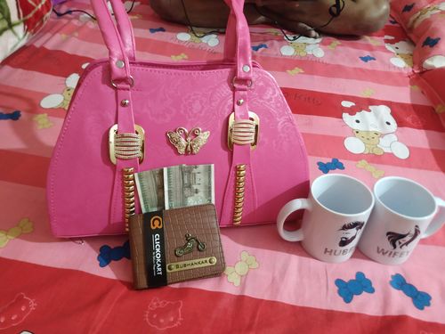 Customer photo review of Personalized Brick Men's Wallet With Charm