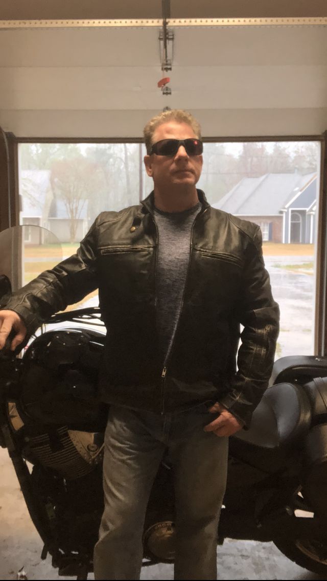 Customer photo review of Vintage Buffalo Leather Jacket