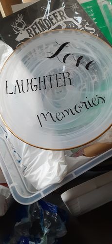 Customer photo review of Deviled Eggs - Mesh Stencil 8.5x11