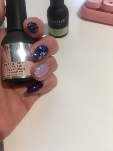 Customer photo review of Fiber base gel Didier Lab Milky Pink 10ml