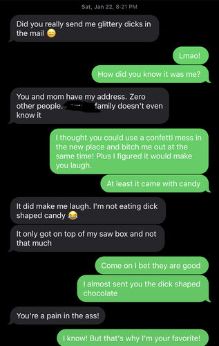 Customer photo review of Bag of Dicks - Sent Anonymously
