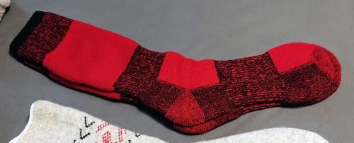 Customer photo review of J.B. Field's Icelandic "30 Below XLR" Merino Wool Thermal Sock