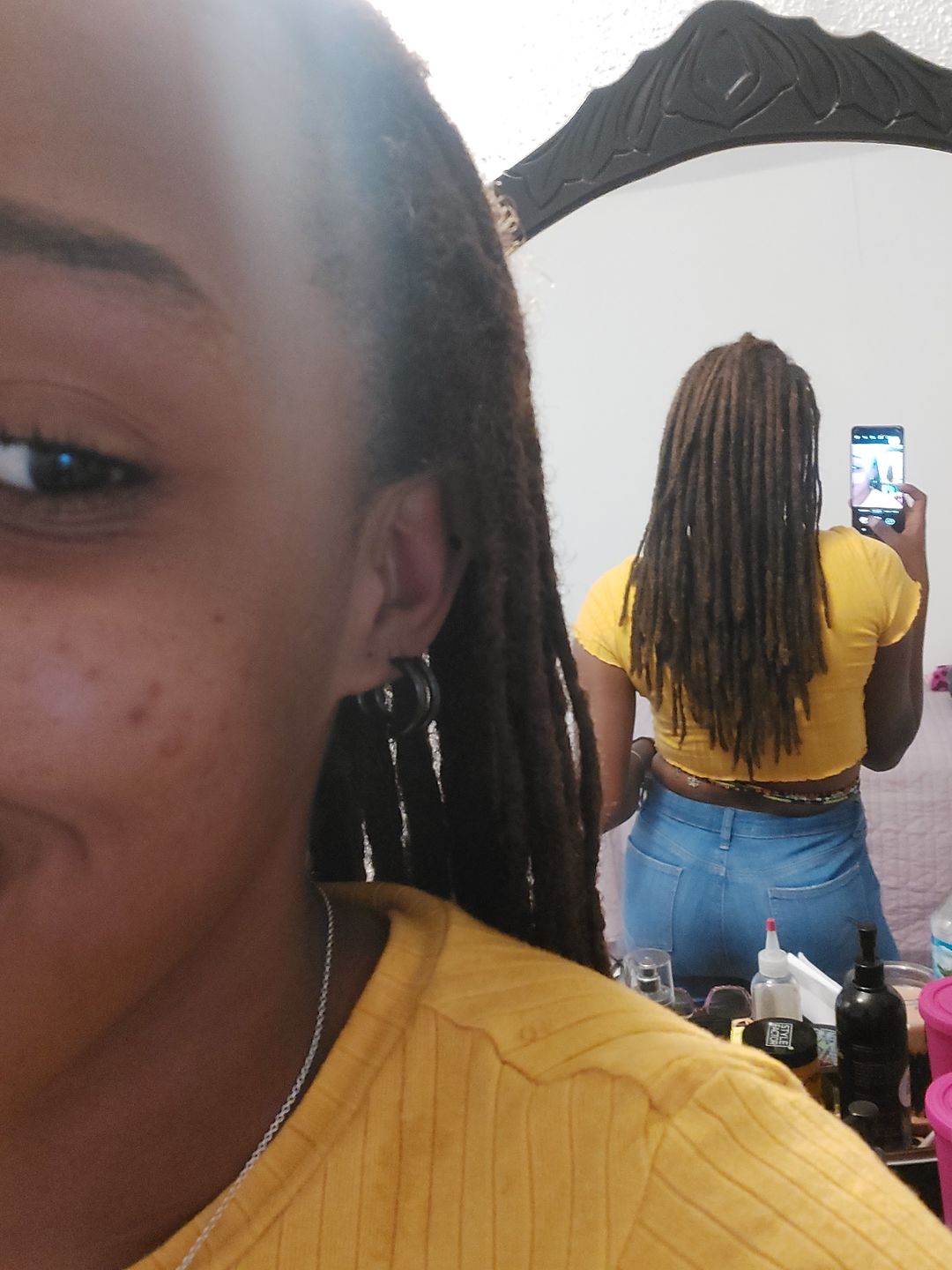 Customer photo review of Cleansing Avocado Shampoo