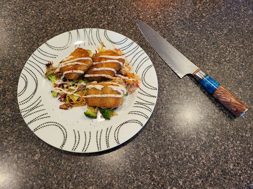 Customer photo review of "Tsunami" Collection - Japanese VG10 Damascus Steel Knife Set