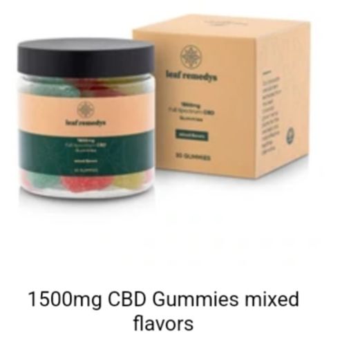 Customer photo review of 1500mg CBD Gummies mixed flavors