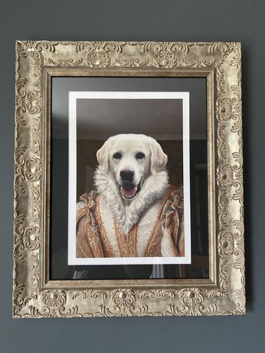 Customer photo review of The General - Custom Vintage Pet Portrait