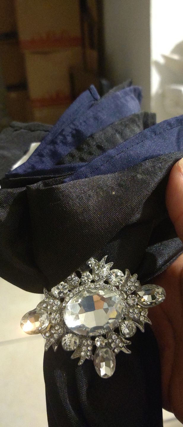 Customer photo review of Bold & Beautiful Jeweled Napkin Rings / Silver / 2.80"x2' / Set of 4