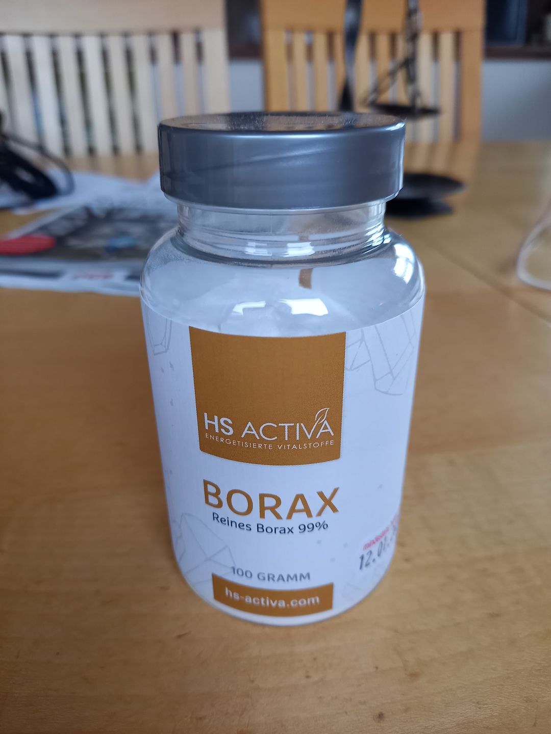 Customer photo review of Borax I Pharmazeutische Reinheit 99,9% I 100 Gramm