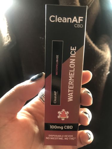 Customer photo review of 100mg CBD Disposable Vape | CleanAF PUFF