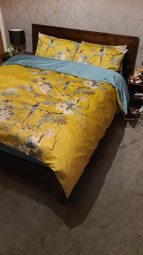 Customer photo review of Golden Birds - Bedding Set