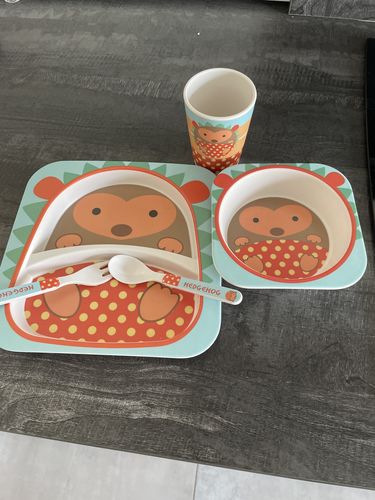 Customer photo review of BAMBOX™ - Set Vaisselle en Bambou pour bébé 5 pièces