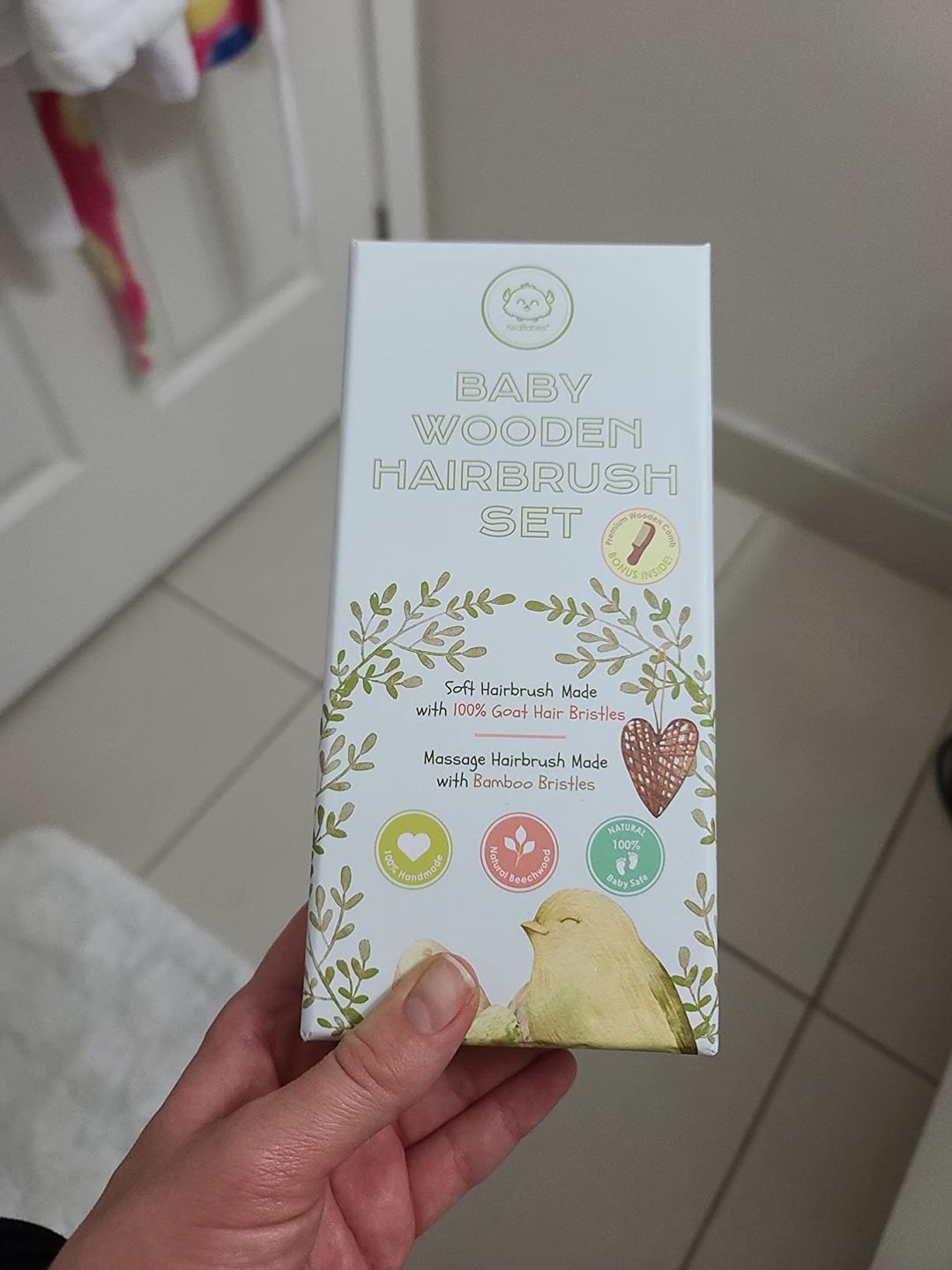 Customer photo review of Baby Hair Brush and Comb Set