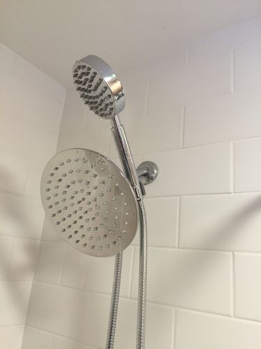 Customer photo review of 1-Spray Dual Shower Head Set