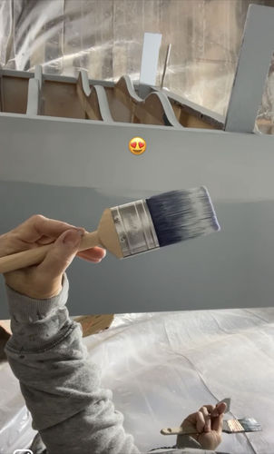 Customer photo review of 2" Oval Purple Painter