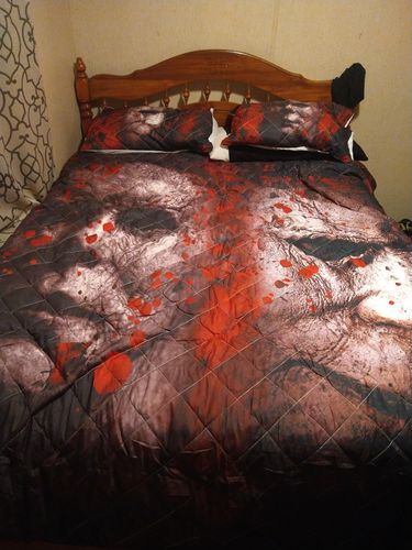 Customer photo review of Michael Myers Quilt Bedding Set GINHR344